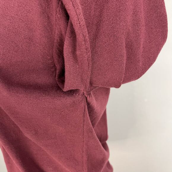 NWT ASOS | Burgundy Button Up Cotton V-Neck Cardigan| Men's Large - Picture 5 of 9